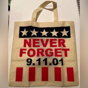 TUNNEL TO TOWERS PATRIOTIC REUSABLE TOTE BAG.